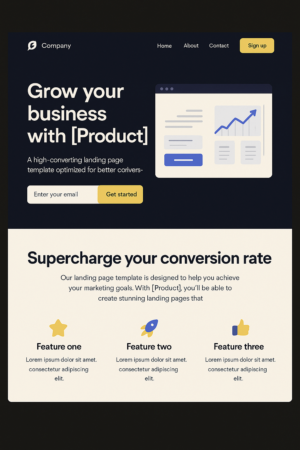 스타트업 랜딩페이지